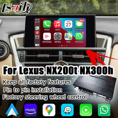 Lexus NX ไร้สาย carplay android auto screen mirroring อินเทอร์เฟซการฉายภาพ NX300g NX200t