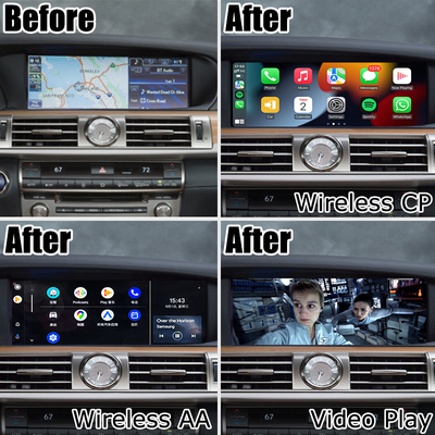 การอัพเกรด carplay แบบไร้สายสำหรับ Lexus LS600h LS460 2012-2017 12 จอแสดงผล android auto screen mirroring โดย Lsailt