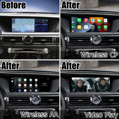 อินเตอร์เฟสอัตโนมัติ android carplay ไร้สายสำหรับ Lexus GS450h GS350 GS200t โดย Lsailt