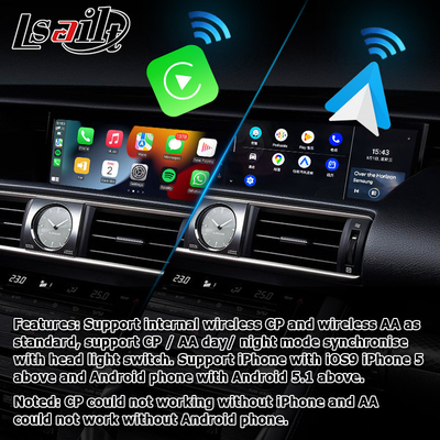 Lexus IS350 IS200t IS300 IS300h ไร้สาย caprlay android auto box การสะท้อนหน้าจอ