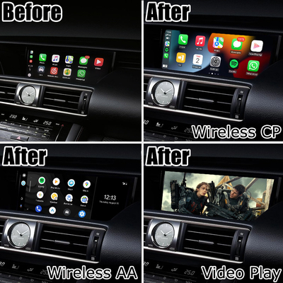 Lexus IS350 IS200t IS300 IS300h ไร้สาย caprlay android auto box การสะท้อนหน้าจอ