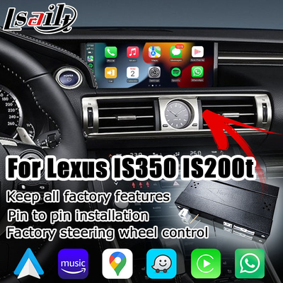Lexus IS350 IS200t IS300 IS300h ไร้สาย caprlay android auto box การสะท้อนหน้าจอ