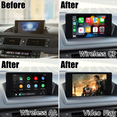 Lexus CT200h CT ไร้สาย carplay android auto interface หน้าจอมิเรอร์โปรเจคเตอร์
