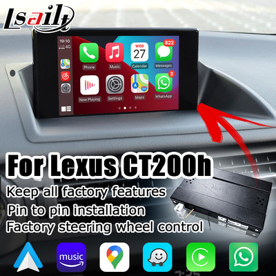 Lexus CT200h CT ไร้สาย carplay android auto interface หน้าจอมิเรอร์โปรเจคเตอร์