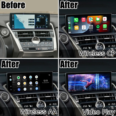 Lexus NX300 NX300h 2018 2021 กล่องอินเตอร์เฟสอัตโนมัติ android carplay ไร้สาย