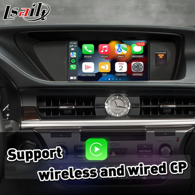 อินเตอร์เฟซการเล่นรถยนต์ Android แบบไร้สายสําหรับ Lexus ES 250 300H 350 200 การควบคุมหนู 2012-2018 ES250 ES350