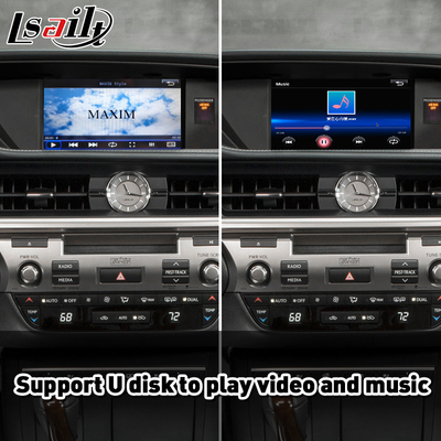 อินเตอร์เฟซการเล่นรถยนต์ Android แบบไร้สายสําหรับ Lexus ES 250 300H 350 200 การควบคุมหนู 2012-2018 ES250 ES350