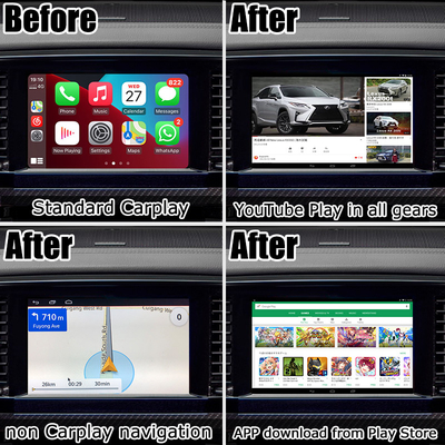 กล่อง AI ส่วนต่อประสาน Android ที่ใช้ Carplay OEM สำหรับ Nissan Patrol Y62 2020