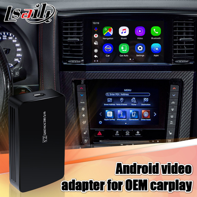 กล่อง AI ส่วนต่อประสาน Android ที่ใช้ Carplay OEM สำหรับ Nissan Patrol Y62 2020