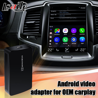 Android Video Interface อัพเกรด Carplay AI Box 4GB RAM สำหรับ Volvo S60 S90