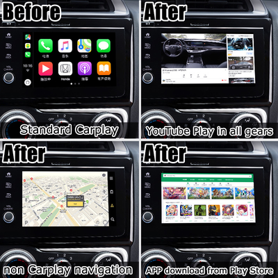 Android Interface AI Box พร้อม Carplay โรงงาน OEM ดั้งเดิมใน Honda และรถรุ่นอื่น ๆ
