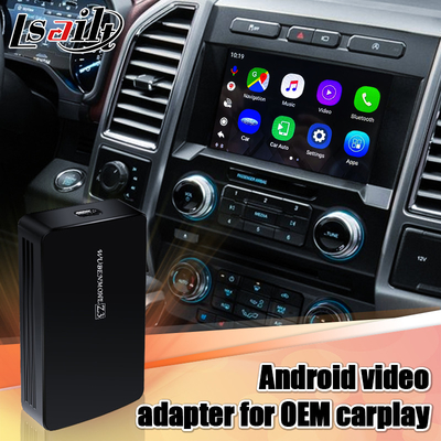 กล่อง AI อินเตอร์เฟสวิดีโอมัลติมีเดีย Android 64GB สำหรับรถยนต์ Ford SYNC3