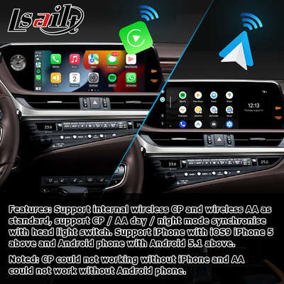 Wireless carplay android auto สำหรับ Lexus ES300h ES350 ES250 รุ่นที่ถูกกว่า