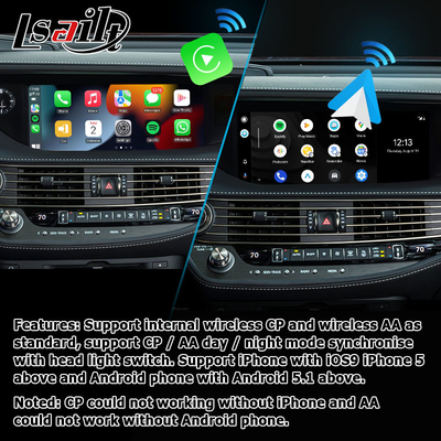 Lexus LS500 LS500h LS350 ไร้สาย carplay android auto screen mirroring interface