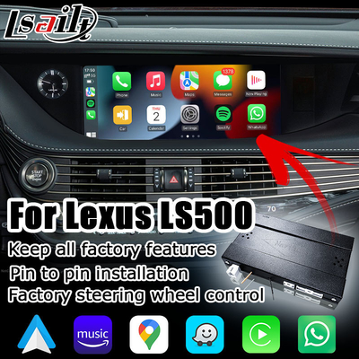 Lexus LS500 LS500h LS350 ไร้สาย carplay android auto screen mirroring interface