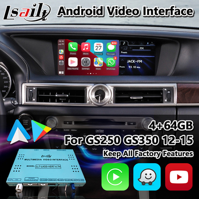 Lsailt Android Car Video Interface สําหรับ Lexus GS250 GS350 GS450h GS300h GS L10 2012-2015
