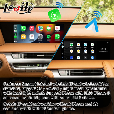 Lexus LC LC500 LC500h ไร้สาย android auto carplay media interface รองรับการจำลองหน้าจอ