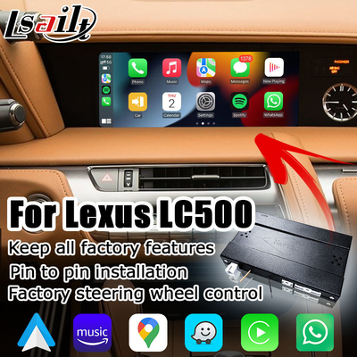 Lexus LC LC500 LC500h ไร้สาย android auto carplay media interface รองรับการจำลองหน้าจอ