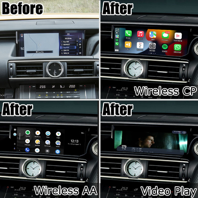 เครื่องเล่นไร้สายสำหรับ Lexus RC RC350 RCF RC200t RC300h RC300 android auto