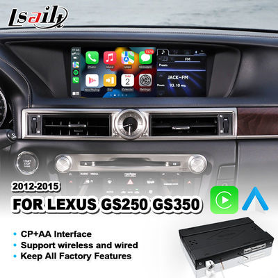 อินเตอร์เฟส Android Auto Carplay แบบไร้สายสำหรับ Lexus GS250 GS350 GS 350 2012-2015