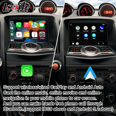 Android Auto CarPlay Interface สำหรับ Nissan 370Z Pathfinder Infiniti QX รองรับกล้องด้านหลัง