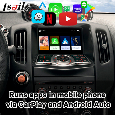Android Auto CarPlay Interface สำหรับ Nissan 370Z Pathfinder Infiniti QX รองรับกล้องด้านหลัง