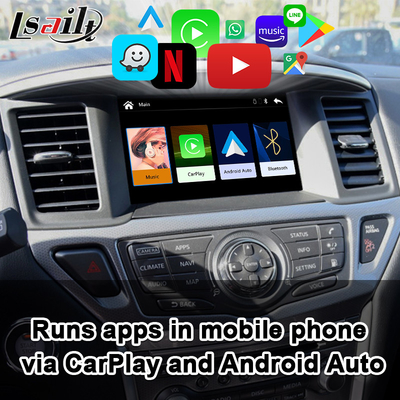 Pathfinder CarPlay Interface รวม Android Auto, YouTube, Bluetooth สำหรับ Nissan
