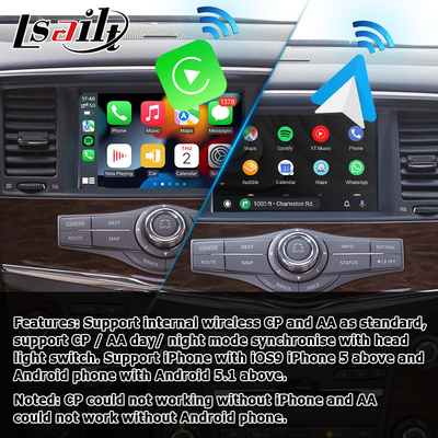 Nissan Patrol Y62 คาร์เพลย์ไร้สาย android auto อัพเกรดสไตล์ OEM โดย Lsailt