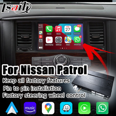 Nissan Patrol Y62 คาร์เพลย์ไร้สาย android auto อัพเกรดสไตล์ OEM โดย Lsailt