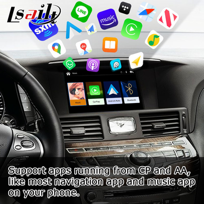 Infiniti Q70 ไร้สาย carplay โทรศัพท์อัตโนมัติ android หน้าจอมิเรอร์กล่องสื่อการฉายโดย Lsailt