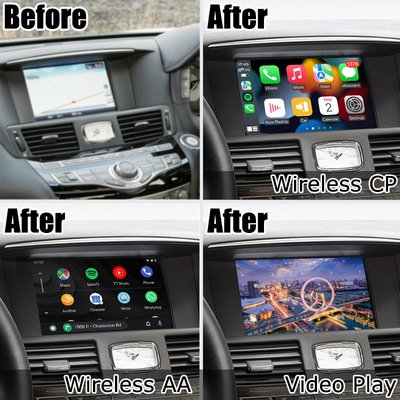 Infiniti Q70 ไร้สาย carplay โทรศัพท์อัตโนมัติ android หน้าจอมิเรอร์กล่องสื่อการฉายโดย Lsailt