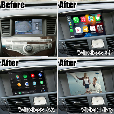 Infiniti QX60 OEM สไตล์ไร้สาย carplay android อัพเกรดอัตโนมัติ