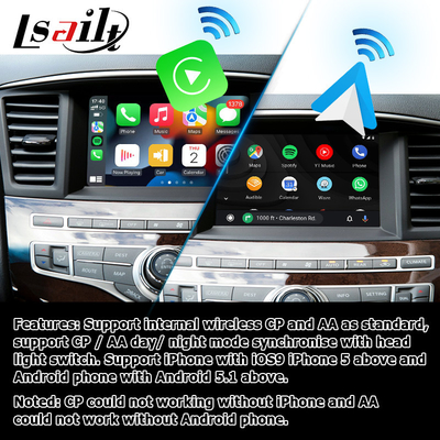 Infiniti QX60 OEM สไตล์ไร้สาย carplay android อัพเกรดอัตโนมัติ