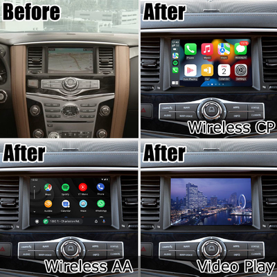 Infiniti QX80 OEM สไตล์ Android อัตโนมัติ โซลูชันการอัปเกรด carplay ไร้สายที่เข้ากันได้กับออสเตรเลีย