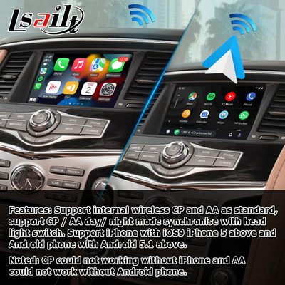 Infiniti QX80 OEM สไตล์ Android อัตโนมัติ โซลูชันการอัปเกรด carplay ไร้สายที่เข้ากันได้กับออสเตรเลีย