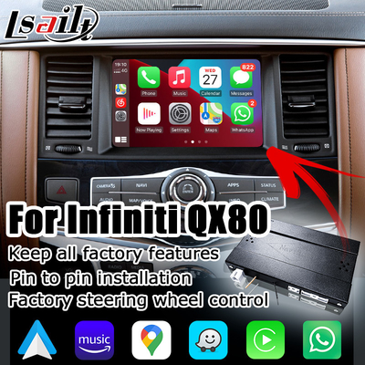 Infiniti QX80 OEM สไตล์ Android อัตโนมัติ โซลูชันการอัปเกรด carplay ไร้สายที่เข้ากันได้กับออสเตรเลีย