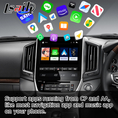 Toyota Land Cruiser LC200 OEM สไตล์ไร้สาย carplay android auto มัลติมีเดียอินเทอร์เฟซอัพเกรด