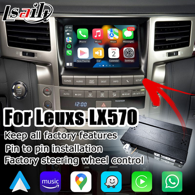 Lexus LX570 ไร้สาย Carplay Android auto กล่องอินเทอร์เฟซอัพเกรดสไตล์ OEM