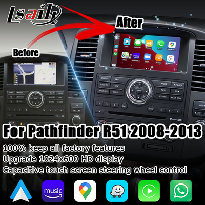 Nissan Pathfinder R51 IT06 หน้าจอ HD ไร้สาย คาร์เพลย์ android อัพเกรดอัตโนมัติ