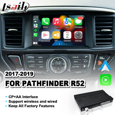Car Integration Wireless Android Auto Carplay Interface สําหรับ 2017-2019 นิสสัน พาธฟินเดอร์ R52