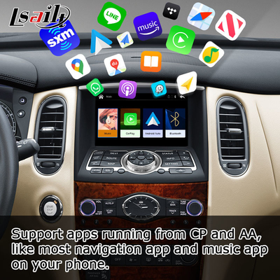 Infiniti QX50 EX35 EX25 EX30d EX37 หน้าจอ HD ไร้สาย Carplay Android Auto อัพเกรด