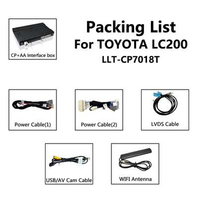 อินเทอร์เฟซ Carplay ไร้สายของ Toyota สำหรับ Land Cruiser LC200 200 V8 2012-2015 โดย Lsailt