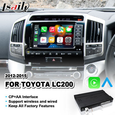 Toyota Wireless Carplay Android Auto Interface สำหรับ Land Cruiser 200 V8 LC200 2012-2015