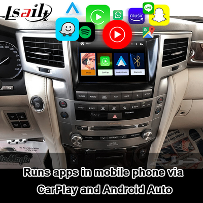 Lexus CarPlay Interface สำหรับ LX570 2013-2015 GX460 พร้อม Wireless Android Auto, Google Map