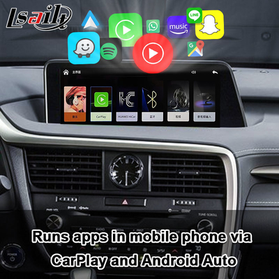 อินเทอร์เฟซ Lexus CarPlay สำหรับ RX450H 2016-2022 RX350 รองรับ Wireless Android Auto, กล้อง