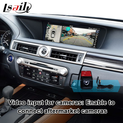 อินเตอร์เฟส CarPlay ไร้สายสำหรับ Lexus GS300h GS200t พร้อม Android Auto รองรับการควบคุมระยะไกลด้วยจอยสติ๊ก