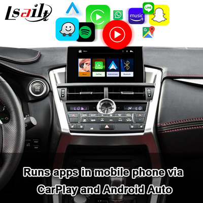 อินเตอร์เฟส CarPlay ไร้สายสำหรับ Lexus NX NX200t NX300h Android Auto, Mirror Link, HiCar, CarLife