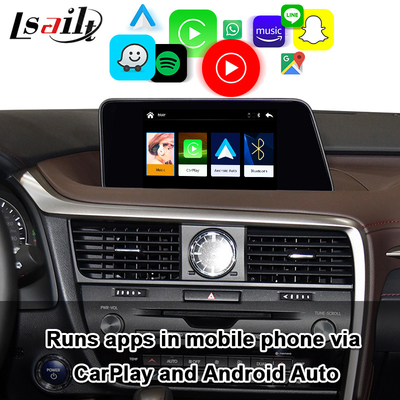 Lsailt CarPlay Interface สำหรับ Lexus RX RX200T RX350 พร้อม Android Auto, Mirror Link, Google Map