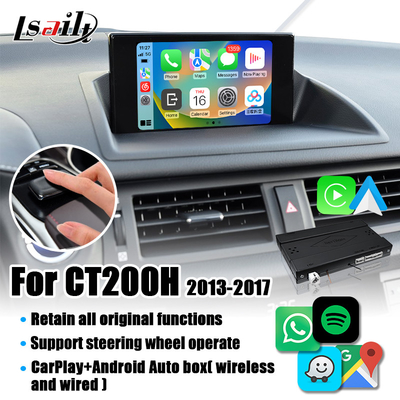 Lsailt Wireless CarPlay Module สำหรับ Lexus CT200 2013-2022 พร้อม Android Auto, Google Map