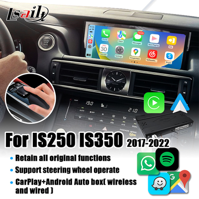 อินเตอร์เฟส Lexus CarPlay สำหรับ Lexus IS IS250 IS350 IS300 อินเตอร์เฟสกล้องพร้อม Android Auto